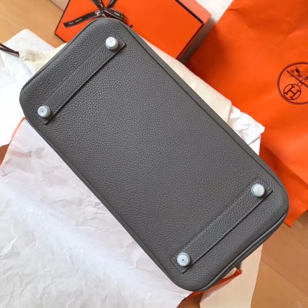 Hermes Birkin 30 Handmade Bag In Ardoise Clemence Leather - Image 2