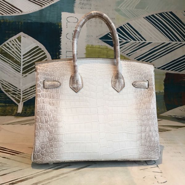 Hermes Birkin 30 Bag In Himalaya Niloticus Crocodile Skin - Image 2
