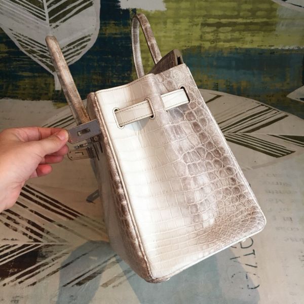 Hermes Birkin 30 Bag In Himalaya Niloticus Crocodile Skin - Image 4