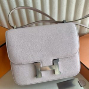 Hermes Constance 18 Handmade Bag in Rose Darling Chevre Mysore Leather