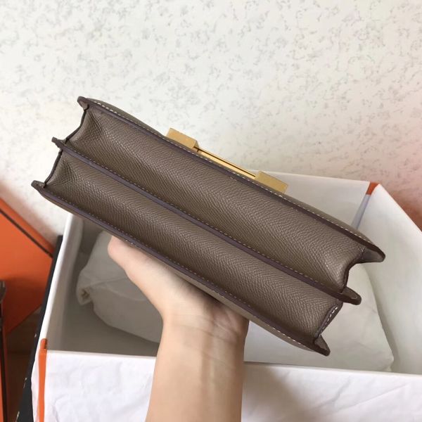 Hermes Constance 24 Handmade Bag In Taupe Epsom Leathe - Image 6