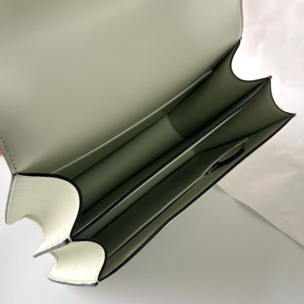 Hermes Constance 24 Handmade Bag In Vert Fizz Epsom Calfskin - Image 9