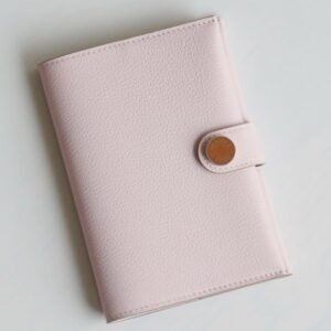 Hermes R.M.S Passport Holder in Mauve Pale Evercolor Calfskin