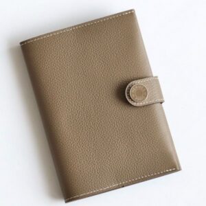 Hermes R.M.S Passport Holder in Taupe Evercolor Calfskin