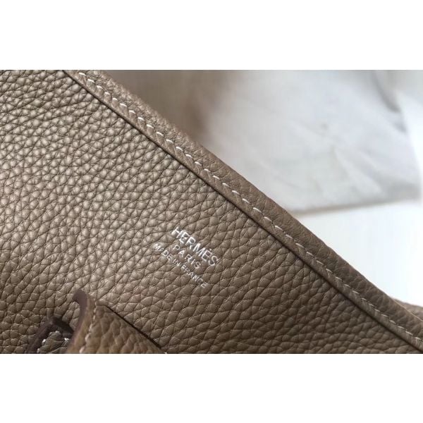 Hermes Evelyne III 29 PM Bag In Taupe Clemence Leather - Image 6