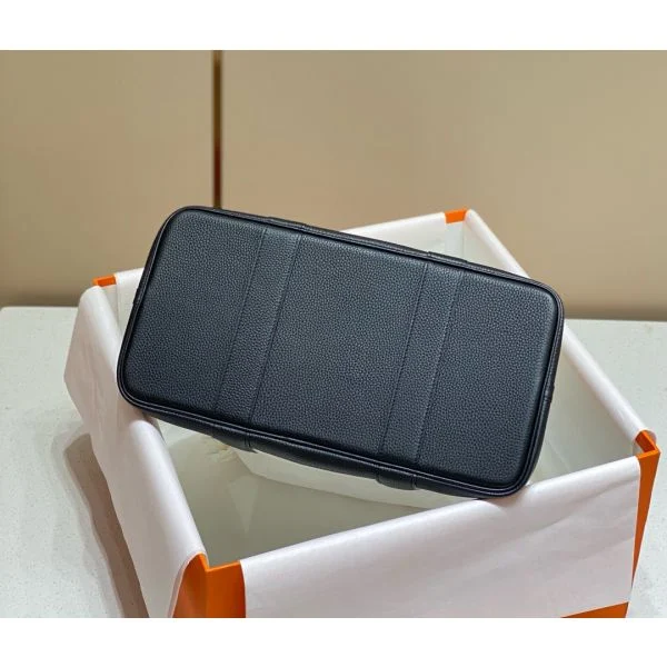 Hermes Garden Party 36cm Bag in Toile and Black Leather - Image 4