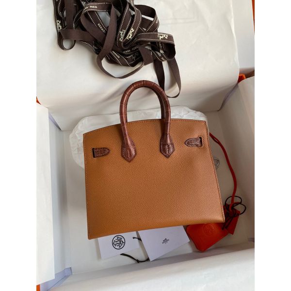 Hermes Brown Sac Faubourg Birkin 20 Sellier Limited Edition Bag - Image 2