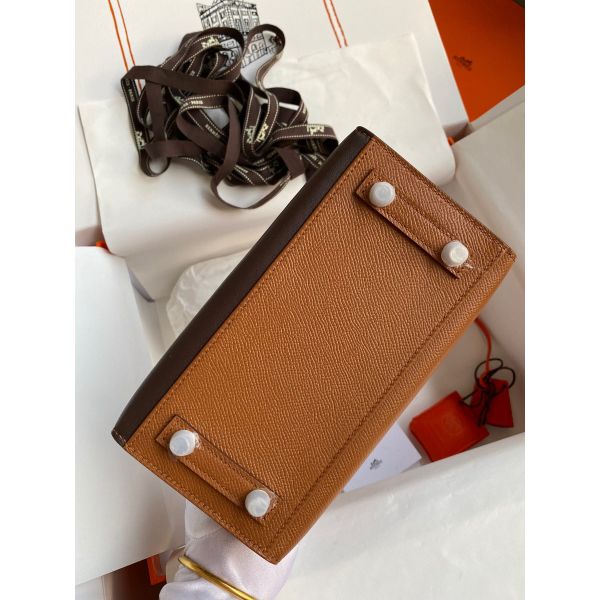 Hermes Brown Sac Faubourg Birkin 20 Sellier Limited Edition Bag - Image 7