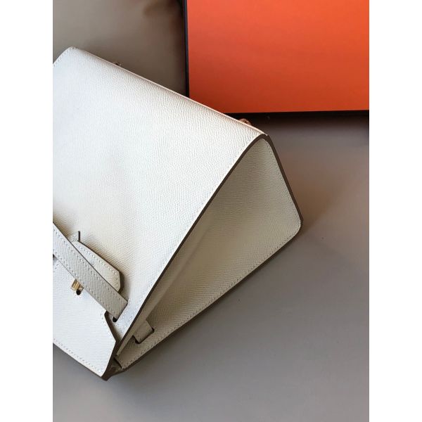 Hermes Birkin 25 Sellier Handmade Bag In Craie Epsom Calfskin - Image 5