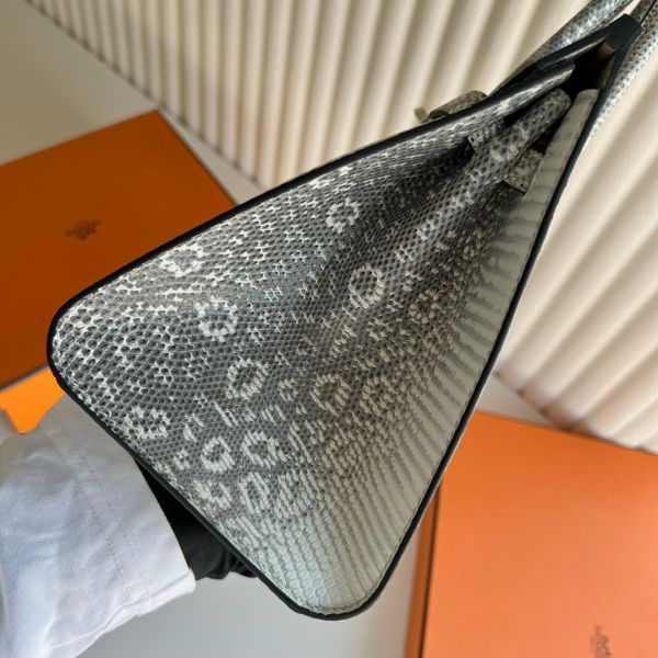 Hermes Birkin 25 Sellier Handmade Bag in Ombre Lizard Leather - Image 6