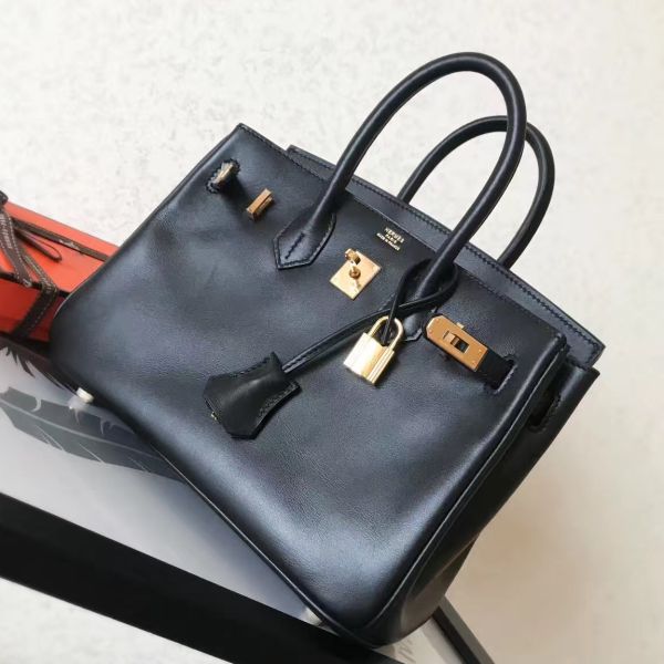 Hermes Birkin 25 Handmade Bag In Black Swift Leather - Image 8