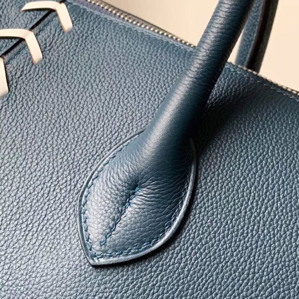 Hermes Blue Malte Bolide 1923 45 Baseball Bag - Image 5