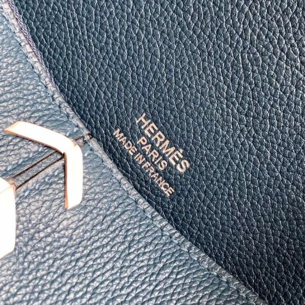 Hermes Blue Malte Bolide 1923 45 Baseball Bag - Image 7