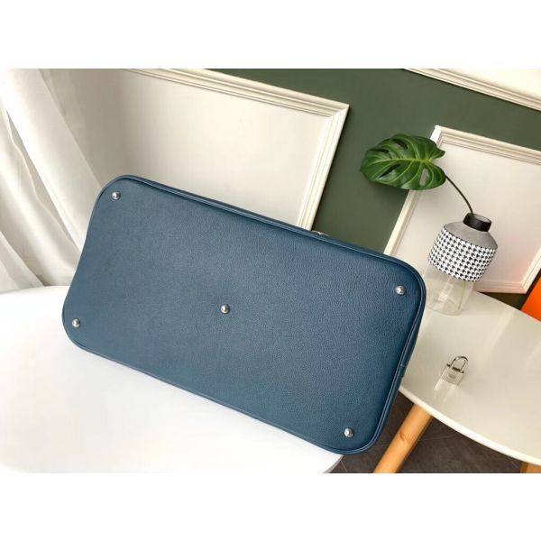 Hermes Blue Malte Bolide 1923 45 Baseball Bag - Image 8