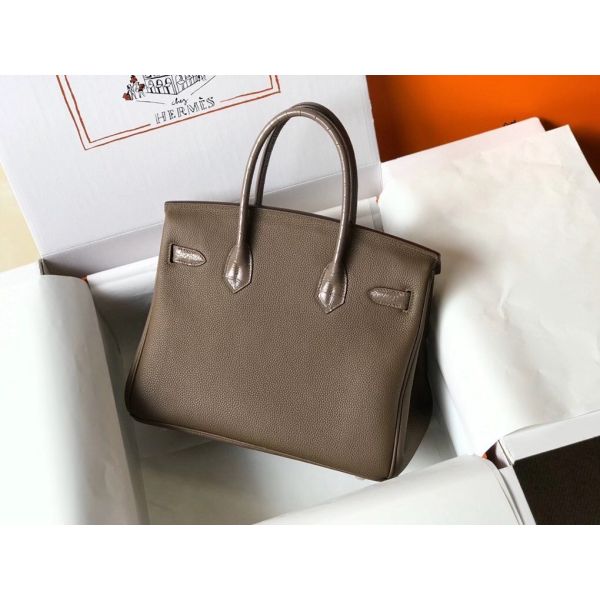 Hermes Touch Birkin 30cm Limited Edition Taupe Bag - Image 3