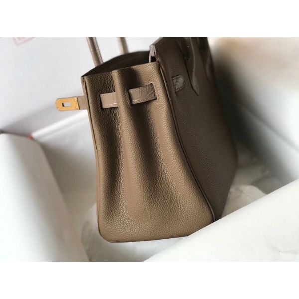 Hermes Touch Birkin 30cm Limited Edition Taupe Bag - Image 4