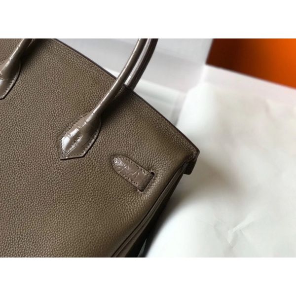 Hermes Touch Birkin 30cm Limited Edition Taupe Bag - Image 5