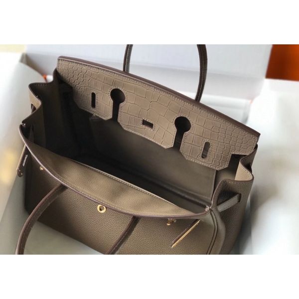 Hermes Touch Birkin 30cm Limited Edition Taupe Bag - Image 9