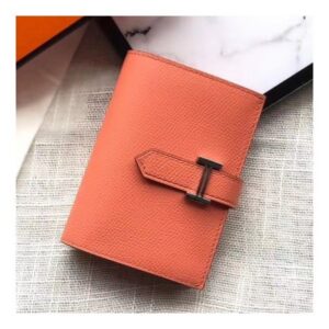 Hermes Bearn Mini Wallet In Crevette Epsom Leather