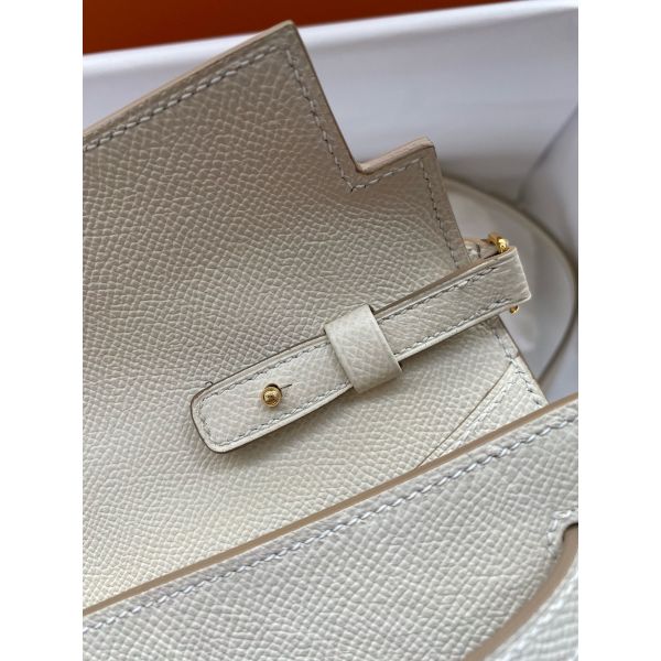 Hermes Kelly Classique To Go Wallet in Craie Epsom Calfskin - Image 6