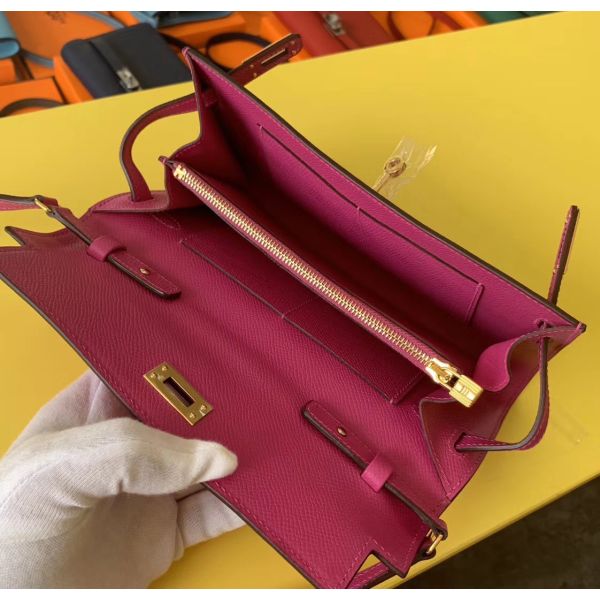 Hermes Kelly Classique To Go Wallet In Magnolia Epsom Calfskin - Image 4
