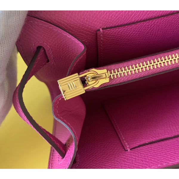 Hermes Kelly Classique To Go Wallet In Magnolia Epsom Calfskin - Image 6