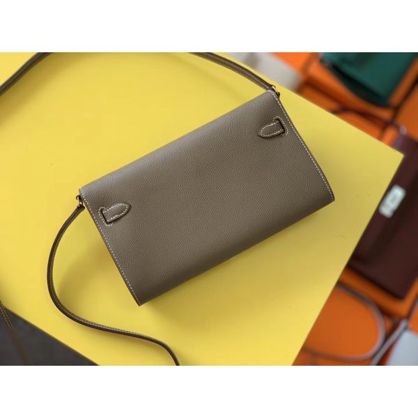 Hermes Kelly Classique To Go Wallet In Taupe Epsom Calfskin - Image 2
