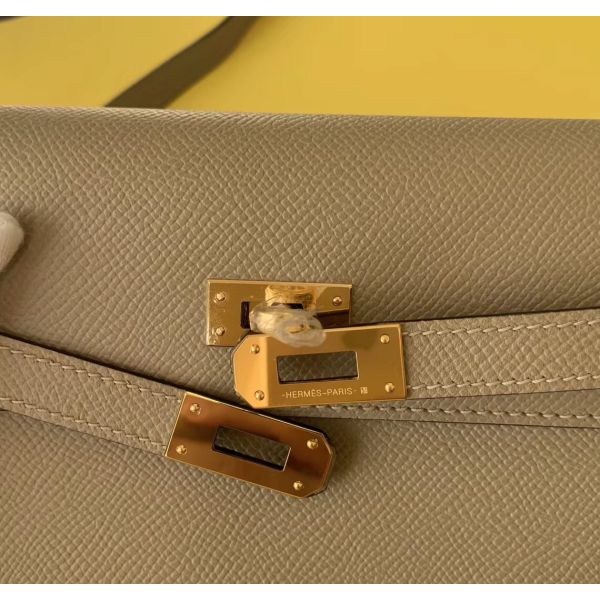 Hermes Kelly Classique To Go Wallet In Tourterelle Epsom Calfskin - Image 4