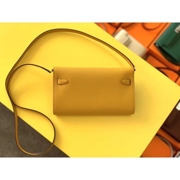 Hermes Kelly Classique To Go Wallet In Yellow Epsom Calfskin - Image 2