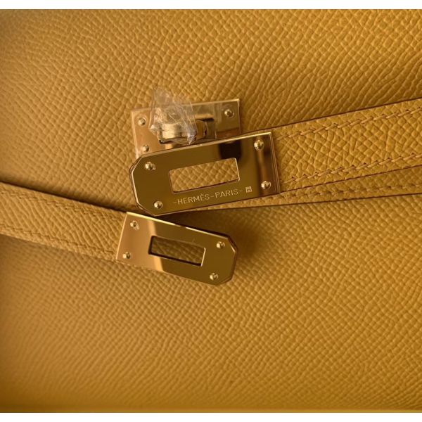 Hermes Kelly Classique To Go Wallet In Yellow Epsom Calfskin - Image 5