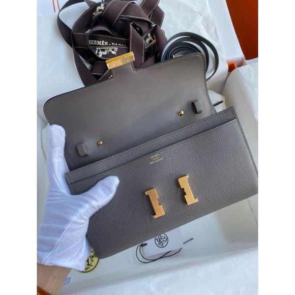 Hermes Constance To Go Wallet in Etain Epsom Calfskin - Image 6