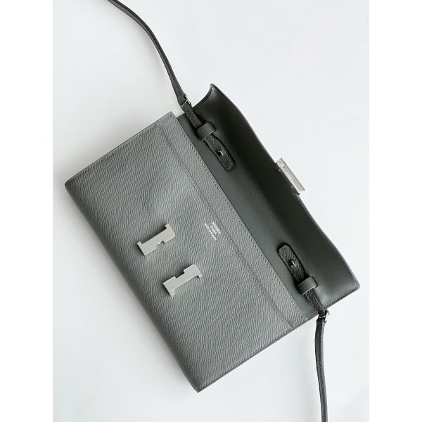 Hermes Constance To Go Wallet in Gris Meyer Epsom Calfskin - Image 7