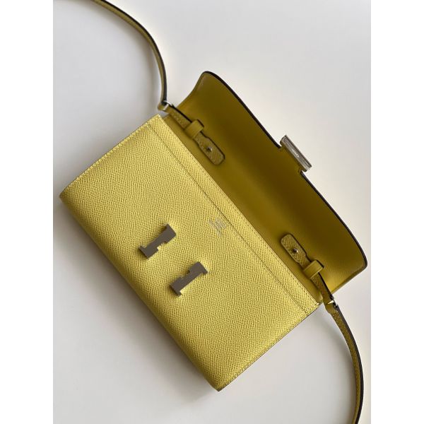 Hermes Constance To Go Wallet in Jaune Poussin Epsom Calfskin - Image 2