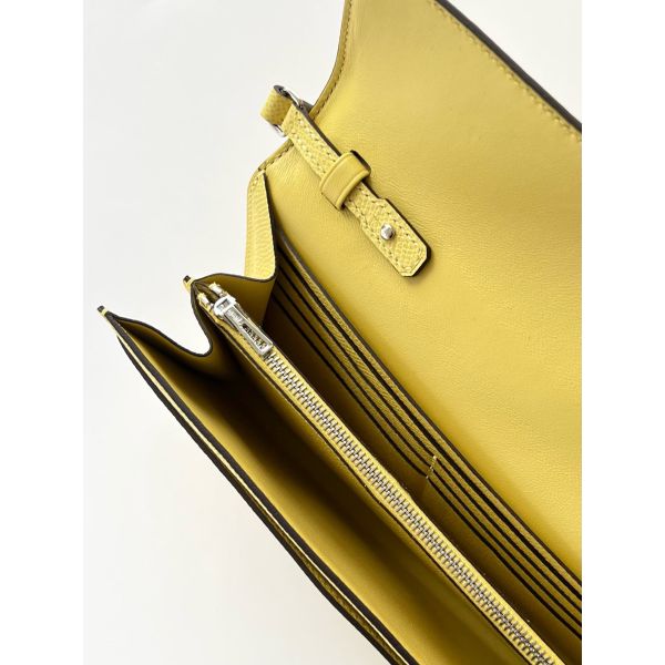 Hermes Constance To Go Wallet in Jaune Poussin Epsom Calfskin - Image 6