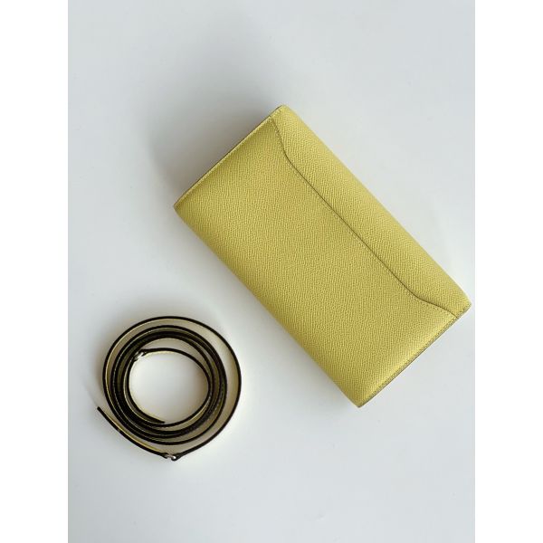 Hermes Constance To Go Wallet in Jaune Poussin Epsom Calfskin - Image 7