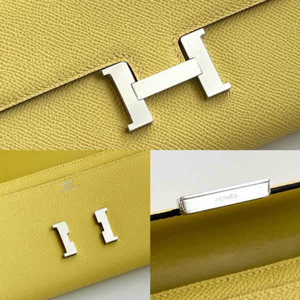 Hermes Constance To Go Wallet in Jaune Poussin Epsom Calfskin - Image 8