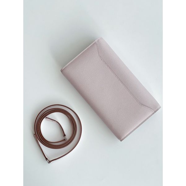 Hermes Constance To Go Wallet in Mauve Pale Epsom Calfskin - Image 8