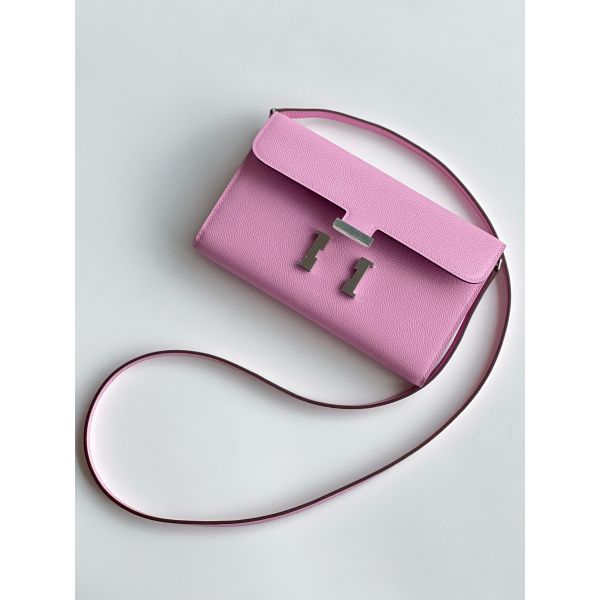 Hermes Constance To Go Wallet in Mauve Sylvestre Epsom Calfskin - Image 2