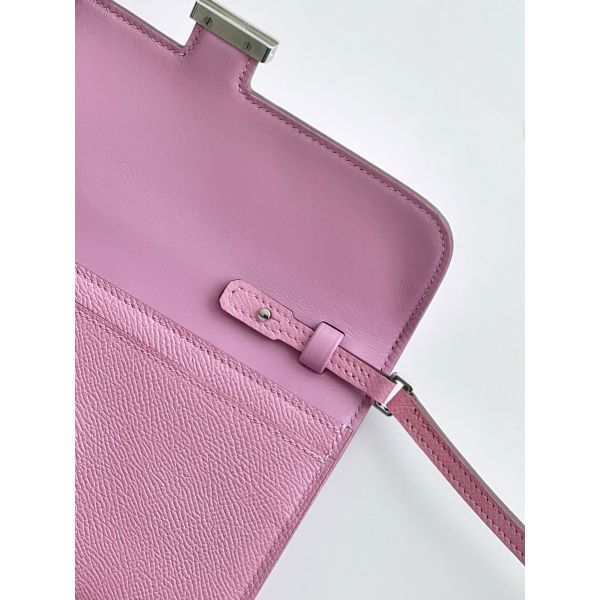Hermes Constance To Go Wallet in Mauve Sylvestre Epsom Calfskin - Image 4