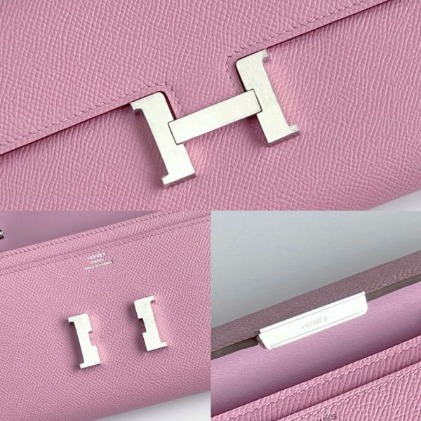 Hermes Constance To Go Wallet in Mauve Sylvestre Epsom Calfskin - Image 9