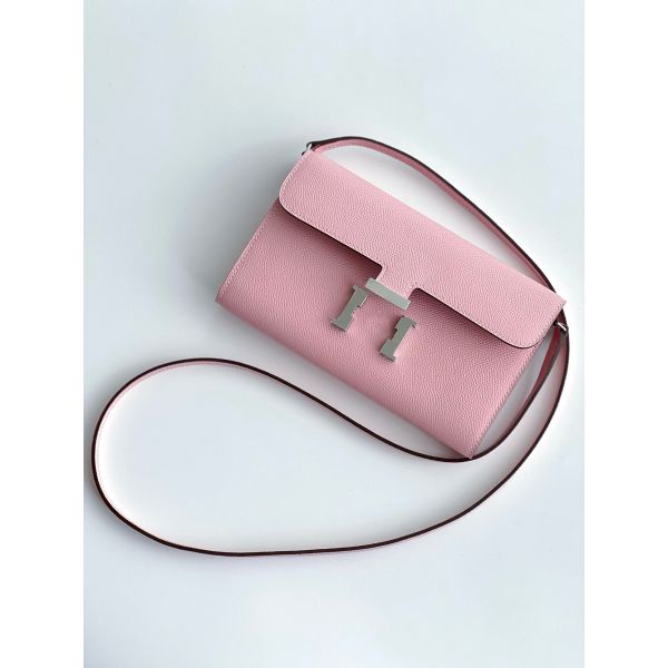 Hermes Constance To Go Wallet in Pink Epsom Calfskin - Image 2