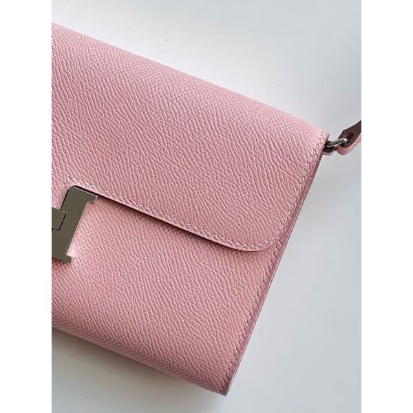 Hermes Constance To Go Wallet in Pink Epsom Calfskin - Image 6