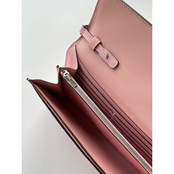Hermes Constance To Go Wallet in Pink Epsom Calfskin - Image 7