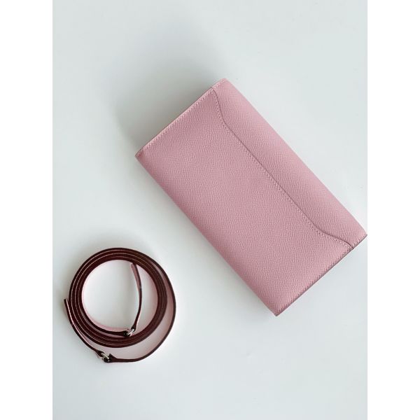 Hermes Constance To Go Wallet in Pink Epsom Calfskin - Image 8